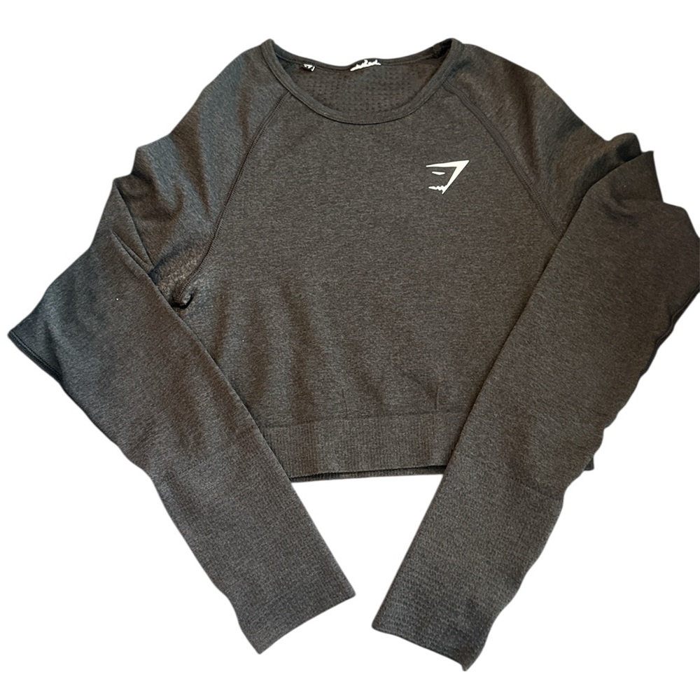 Gymshark‎ Long Sleeve Crop Top Thumb Hole Athletic Activewear XS